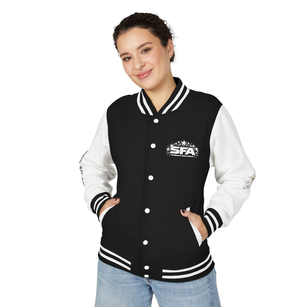 Letterman Jacket — 'Stand Firm' Cross Varsity Jacket