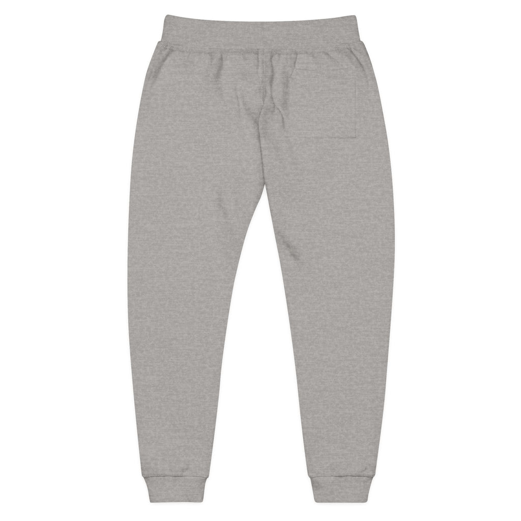 Embroidered Fleece Sweatpants — Cozy Coral Joggers with Subtle Chest Patch