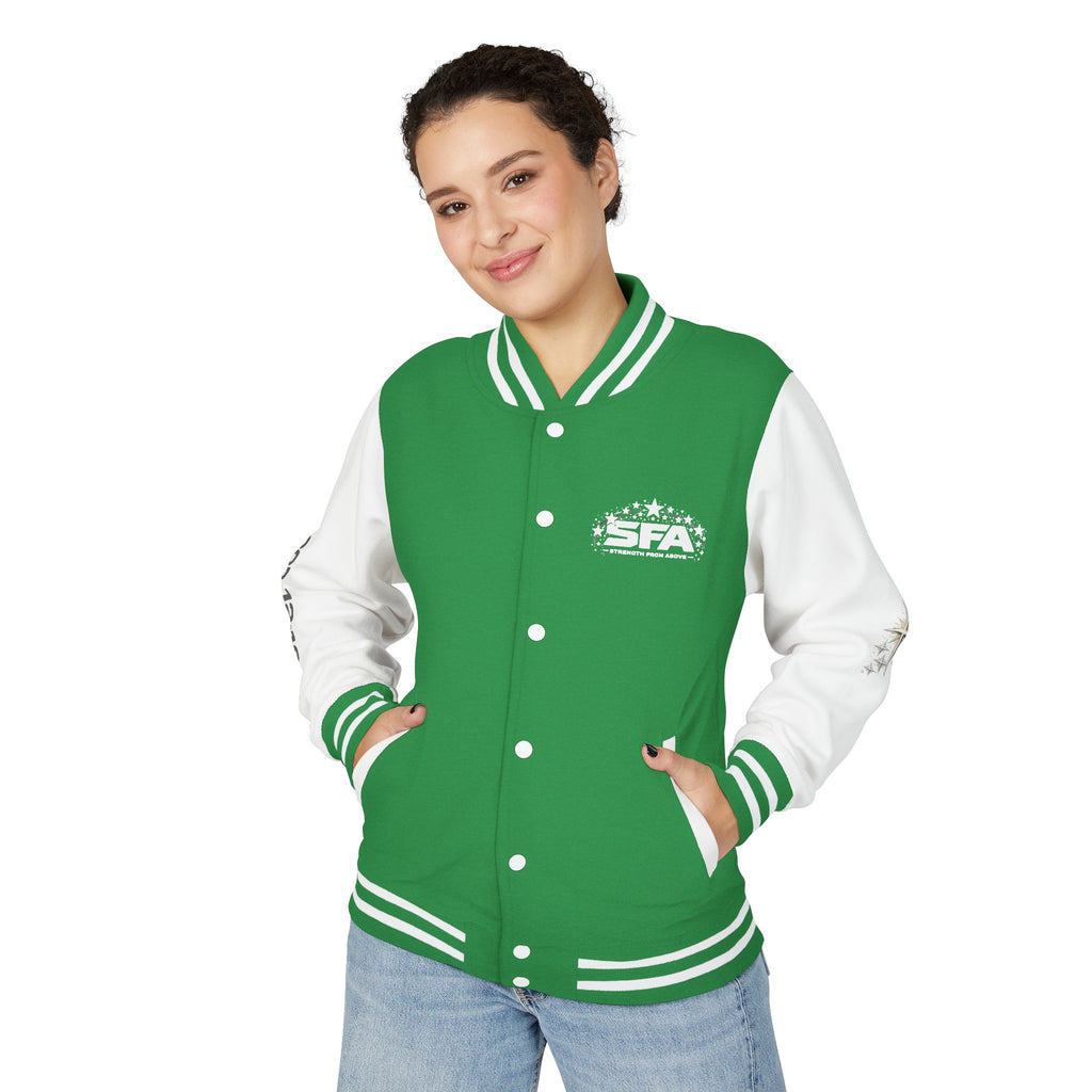 Letterman Jacket — 'Stand Firm' Cross Varsity Jacket