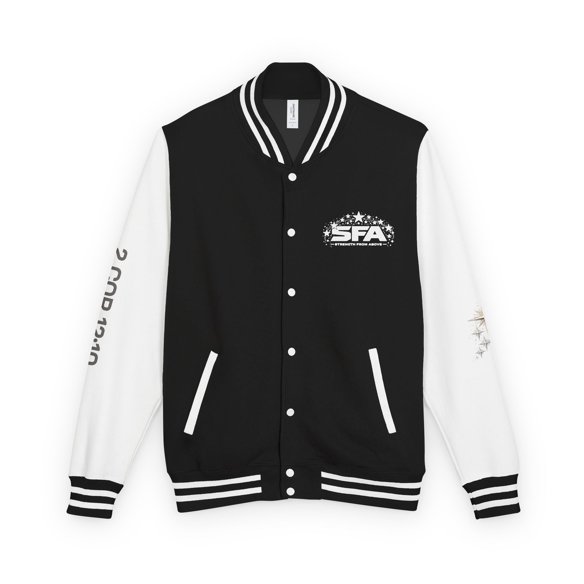 Letterman Jacket — 'Stand Firm' Cross Varsity Jacket