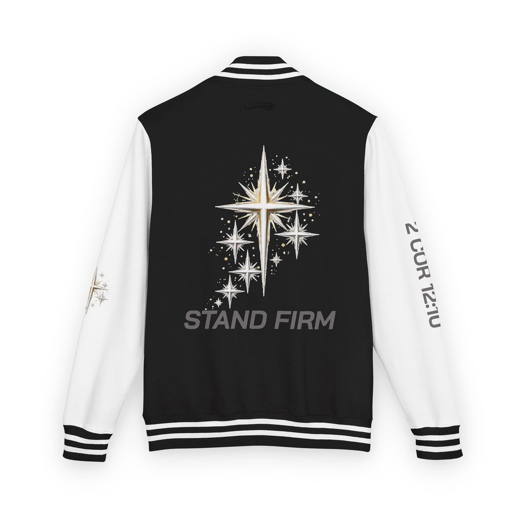 Letterman Jacket — 'Stand Firm' Cross Varsity Jacket