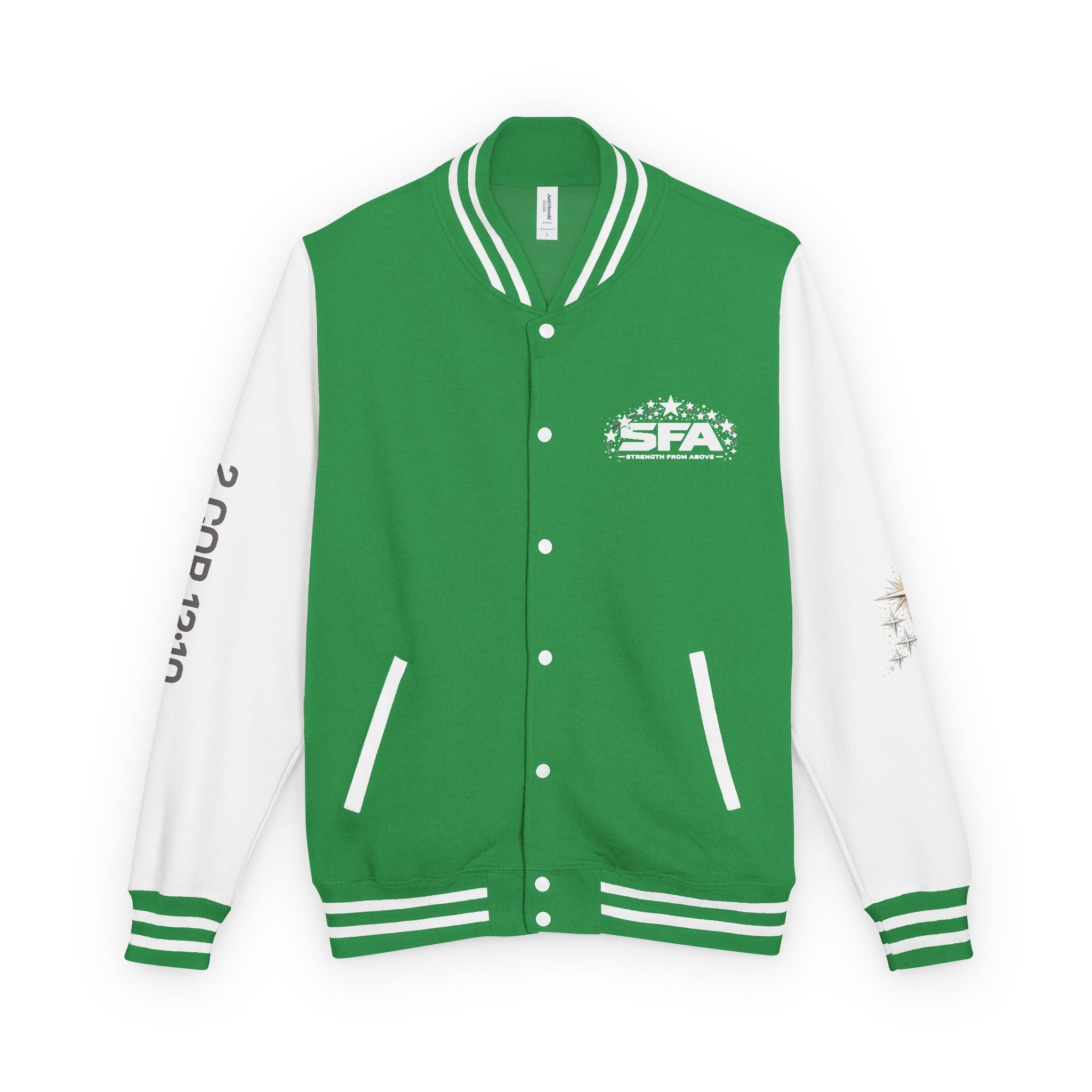 Letterman Jacket — 'Stand Firm' Cross Varsity Jacket