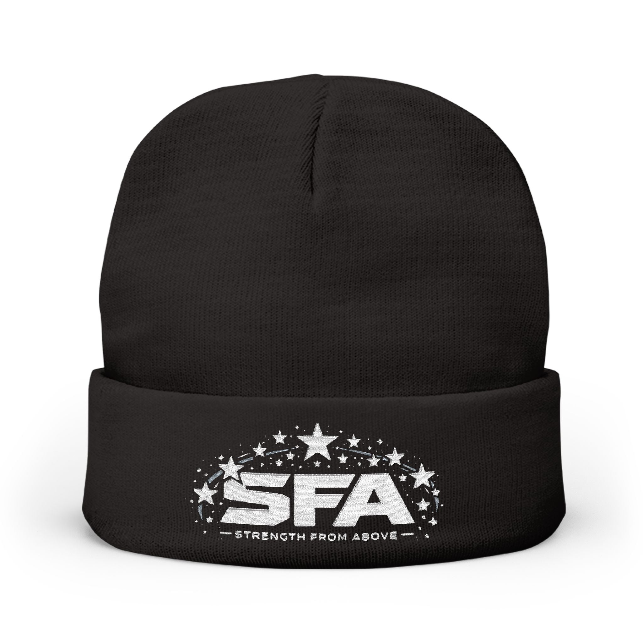 SFA Embroidered Knit Beanie – Star Logo Winter Hat