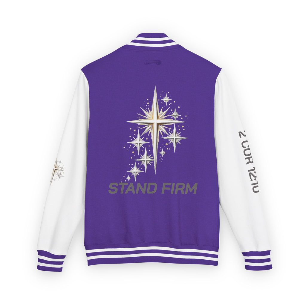 Letterman Jacket — 'Stand Firm' Cross Varsity Jacket