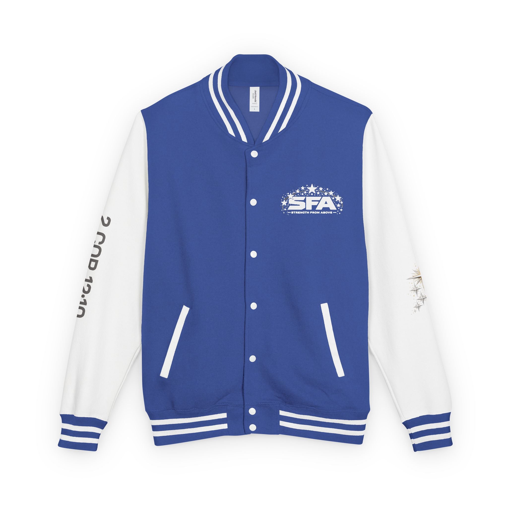 Letterman Jacket — 'Stand Firm' Cross Varsity Jacket