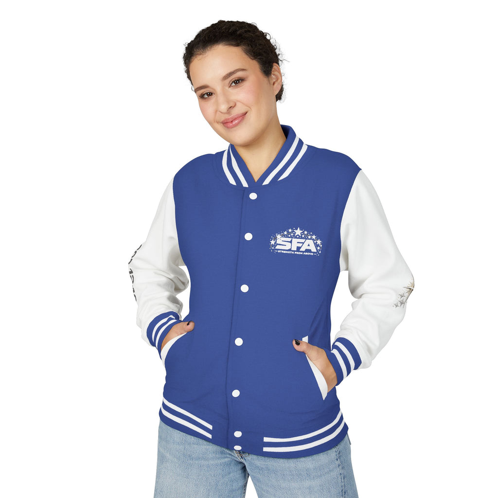 Letterman Jacket — 'Stand Firm' Cross Varsity Jacket