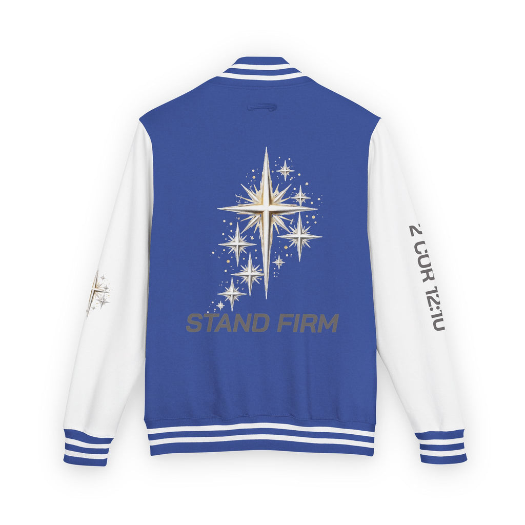Letterman Jacket — 'Stand Firm' Cross Varsity Jacket