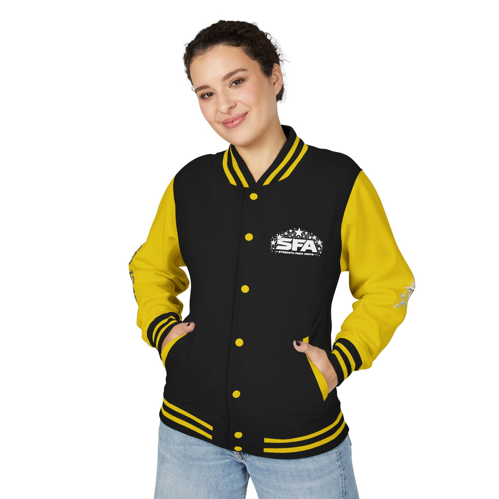 Letterman Jacket — 'Stand Firm' Cross Varsity Jacket