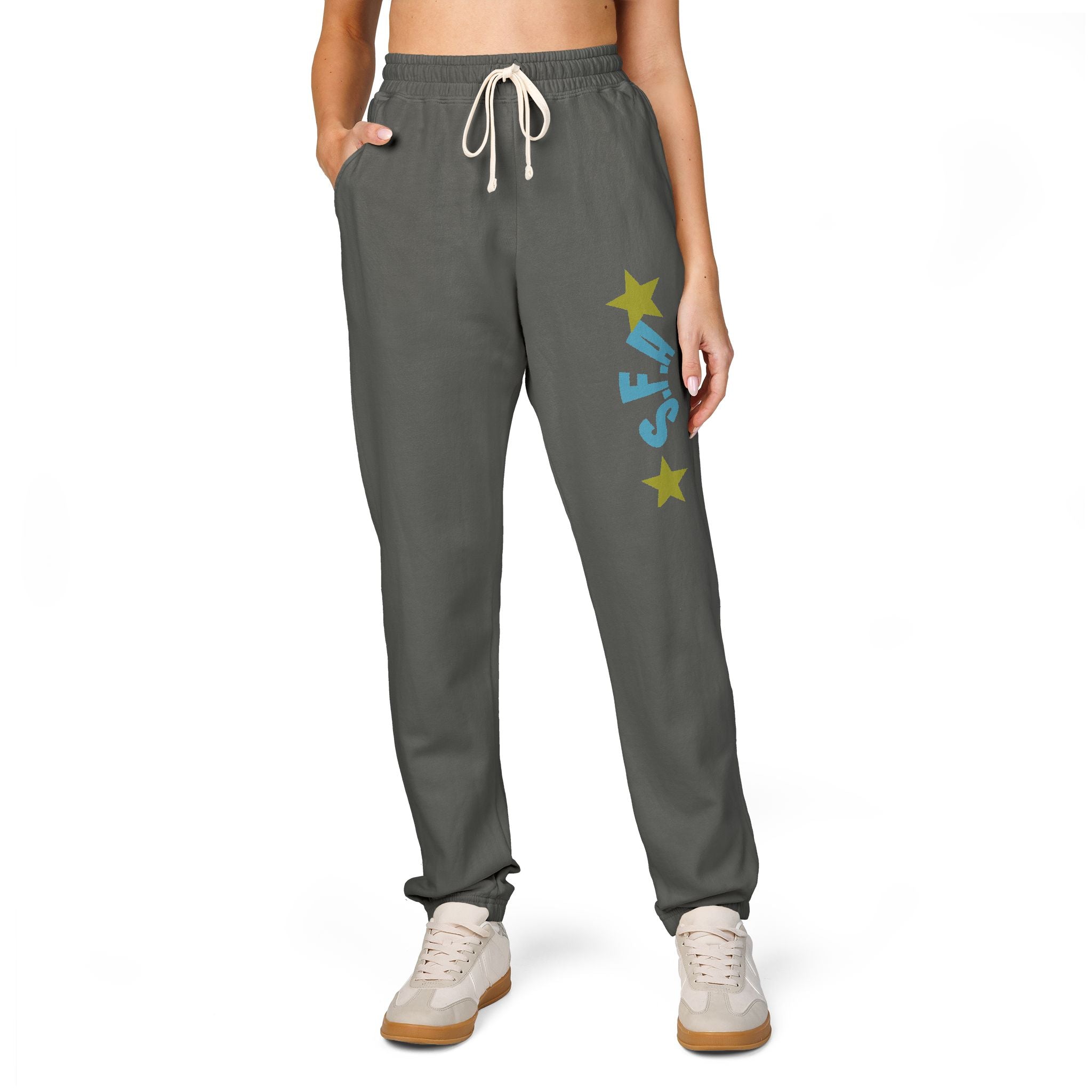 Unisex Garment-Dyed Fleece Sweatpants