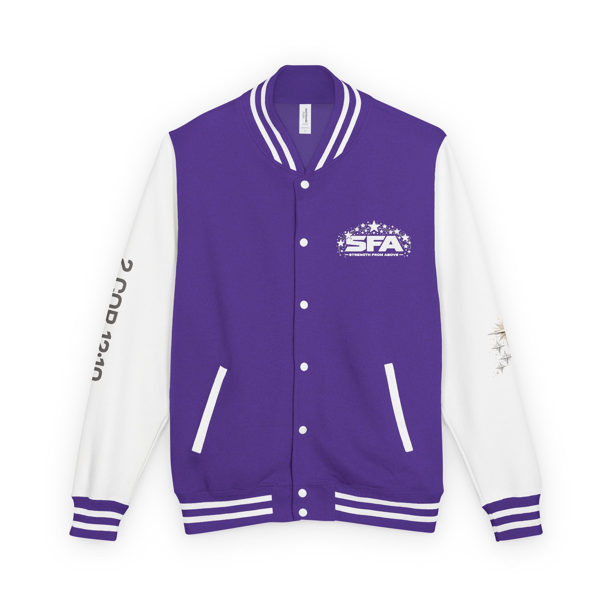 Letterman Jacket — 'Stand Firm' Cross Varsity Jacket