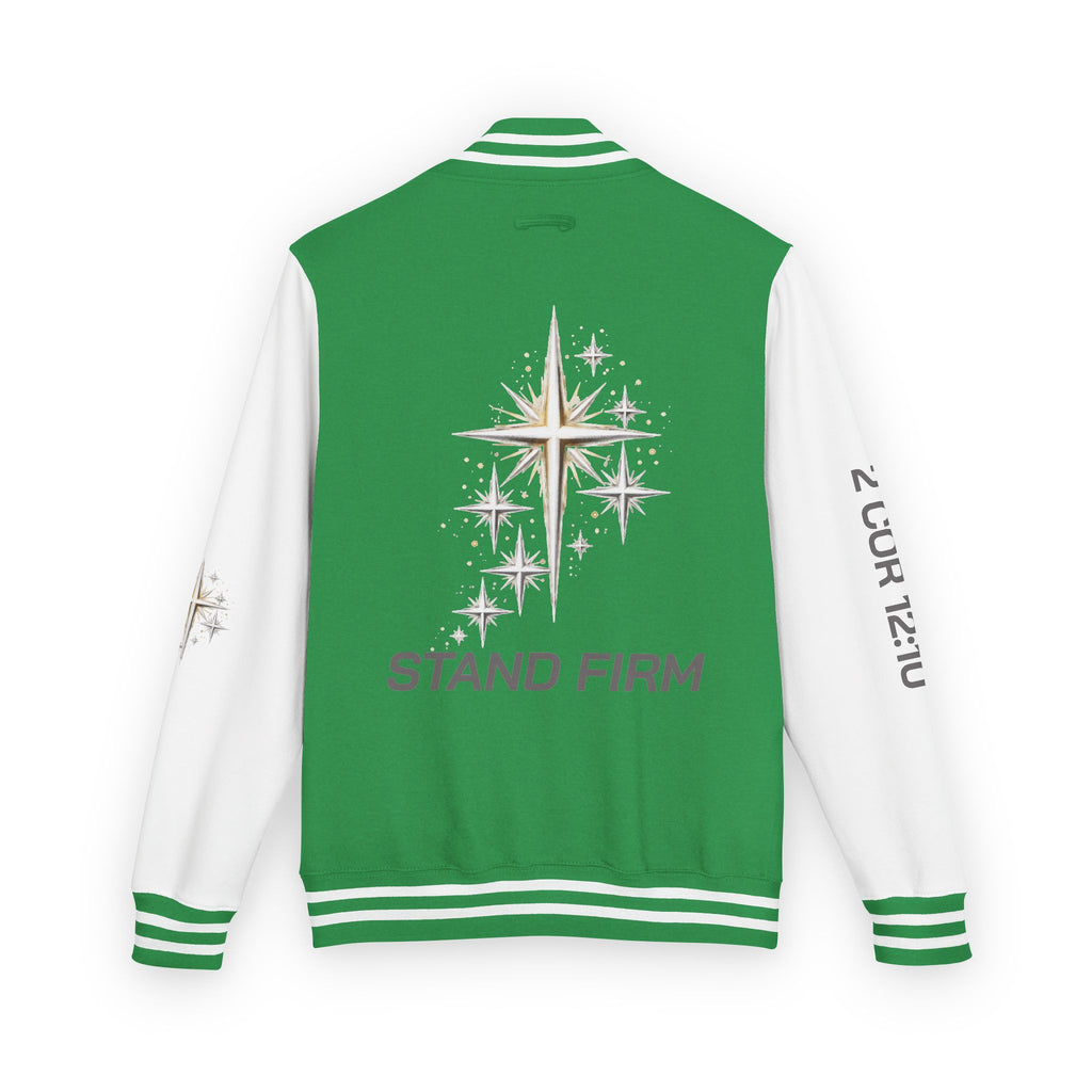 Letterman Jacket — 'Stand Firm' Cross Varsity Jacket