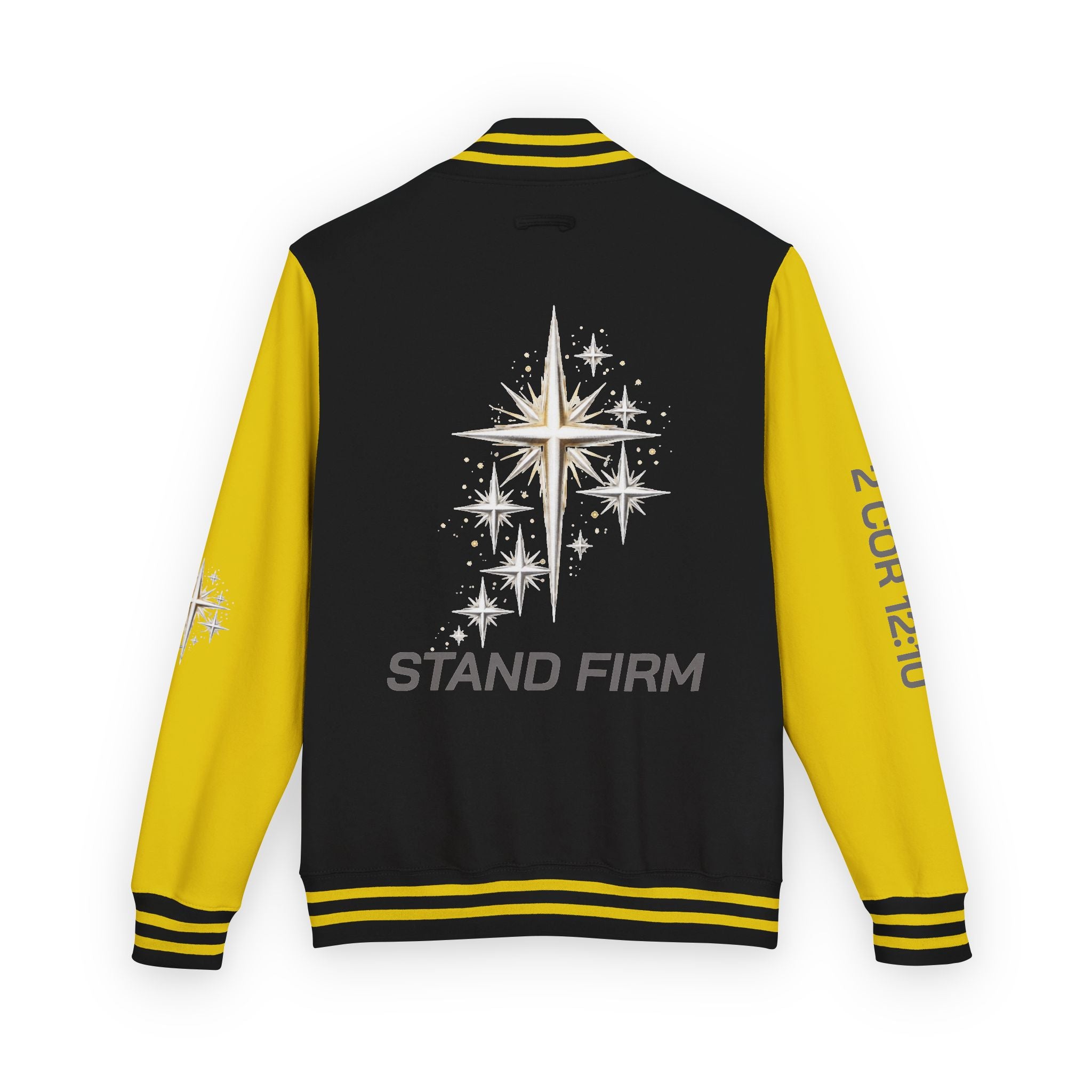 Letterman Jacket — 'Stand Firm' Cross Varsity Jacket